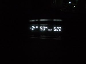 クルマの外気温計